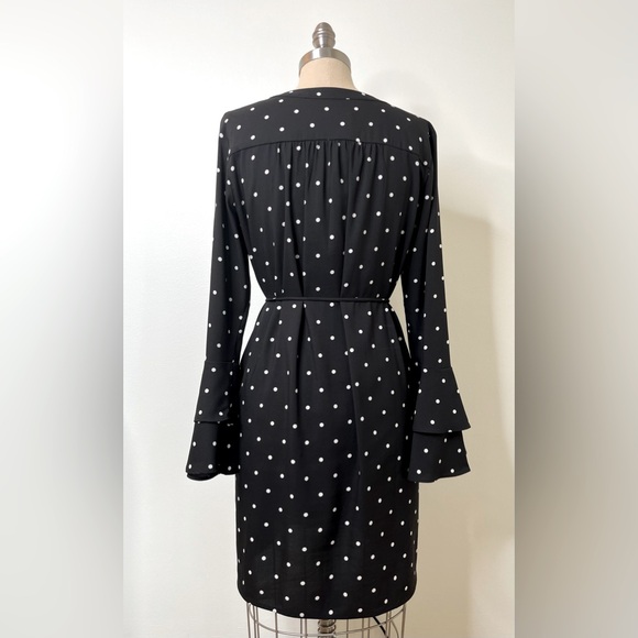 LOFT Polka Dot Bell Sleeve Dress - Picture 3 of 5